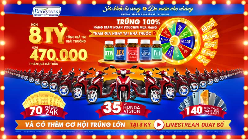 Khép lại chương trình “Sức khỏe là vàng – Du xuân nhẹ nhàng” với hơn 200.000 khách hàng “rinh” giải thưởng
