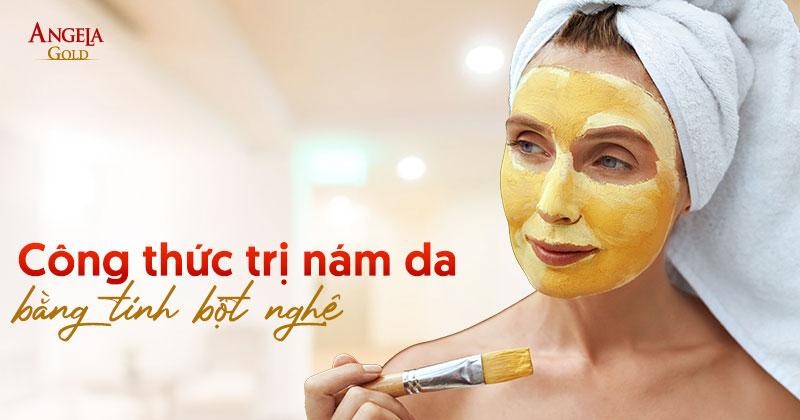 7 công thức trị nám da bằng tinh bột nghệ không phải ai cũng biết