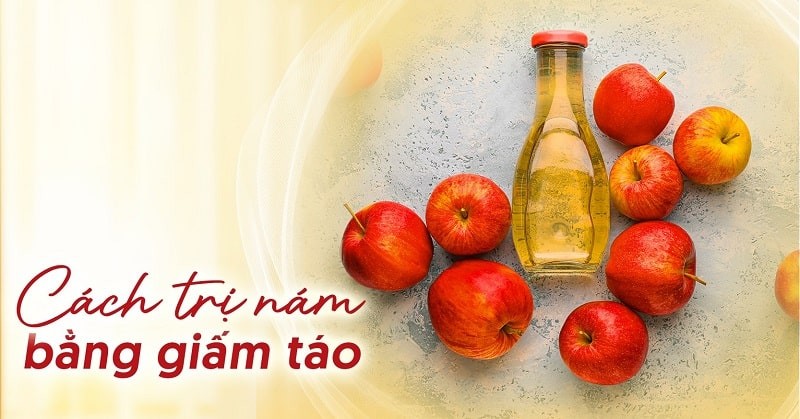 cách trị nám bằng giấm táo