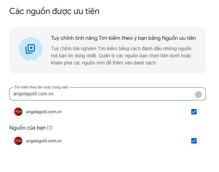 Angela Gold trên google